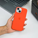 iPhone 15 Series Soft Liquid Silicone Case with Internal Microfiber Lining