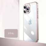 Luxury Purple Deep Clear iPhone Case With Camera Protector