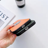Luxury Leather Matte For Magsafe Case For iPhone