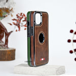 iPhone 15 Series Luxury Handmade Genuine Leather Case
