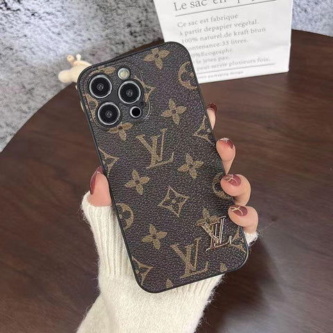 Premium LV Leather IPhone case - CASESFULLY