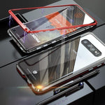 Aluminio magnético de vidrio de metal transparente para S10/S10+ Funda E-fancy Negro Rojo Para Samsung S10 