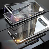 Aluminio magnético de vidrio de metal transparente para S10/S10+ Funda E-fancy Plata Para Samsung S10 